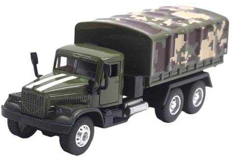 Druckguss Modell LKW Im Maßstab 1:43, Reibungsbetriebenes, Gepanzertes Metallfahrzeugmodell für Kinder, Transportwagen