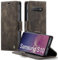XYGLOW Handyhülle für Samsung Galaxy S10 Hülle Klappbar Premium PU Lederhülle Klapphülle【RFID Schutz】 Kartenfach Standfunktion Schutzhülle für Samsung S10 Flip Case Wallet Tasche Cover, Kaffee