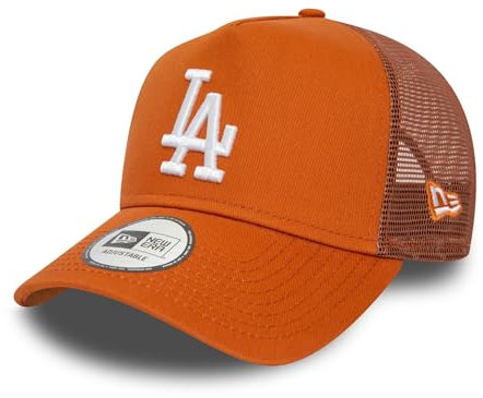 New Era MLB Fanaccessoire Los Angeles Dodgers Trucker Kappe Cap Teamlogo LA Snapback braun - One-Size