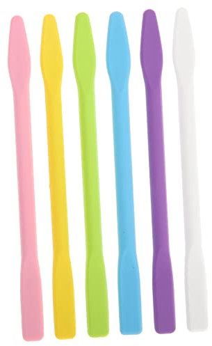 Gogogmee Make-up-tools 6er-pack Silikon-rührstäbe Masken-rührstäbe Farb- Und Harz-rührstab Weich Und Verschleißfest Zufällige Farbe
