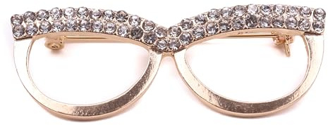 Opticians Brooch Diamante Eye Glasses Brooch Spectacles Pin For Unisex By Mytoptrendz®