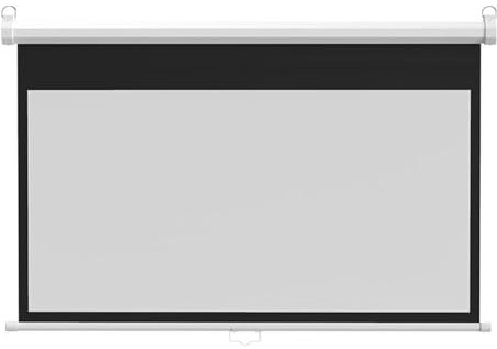 IJNBHU Beamer Leinwand Rollo-Leinwand 80/100 / 120 Zoll Projektionsleinwand Rolloleinwand heimkino Mobile