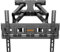 JXMTSPW Distanza dalla parete, supporto da parete per TV, 26-55 pollici, braccio girevole lungo, inclinabile, girevole, rotante, estraibile, TV fino a 40 kg, VESA 400 x 400 mm (26-65 pollici)