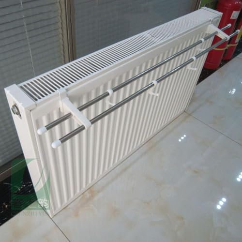 Tendedero para radiador, tendedero de ropa, gancho de radiador de calefacción, estante de almacenamiento de un solo polo, para zapatos, toallas y almacenamiento de ropa (doble polo)