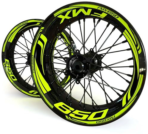 DTASMBD Felgenrandaufkleber Reflektierende Motorrad-Felgenaufkleber Für FMX650 FMX 650 Radnabenaufkleber Radaufkleber Motorrad Rad Aufkleber(Farbe 5)