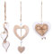 Guyode 3 Pezzi Cuoricini Decorativi, Cuore Legno, Cuori da Appendere per Casa Finestra Regalo Artigianato Fai da Te Matrimonio Quoricini Gadget Accessori Making Decorazione San Valentino