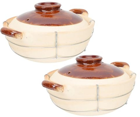 GALPADA Clay Pot Cookware Chinese Clay Pot Mini Casserole Dish Oven Ramekins Japanese