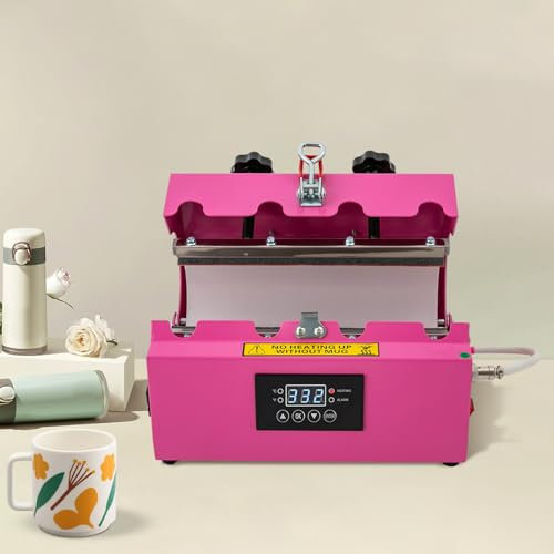 WindWilder Tumbler Mug Machine à presser thermique avec affichage LED 550 W 220 V, presse à tasses DIY pour tasses de 260 à 700 ml/11-30 oz vides, temps réglable 999 s, température réglable à 200 °C