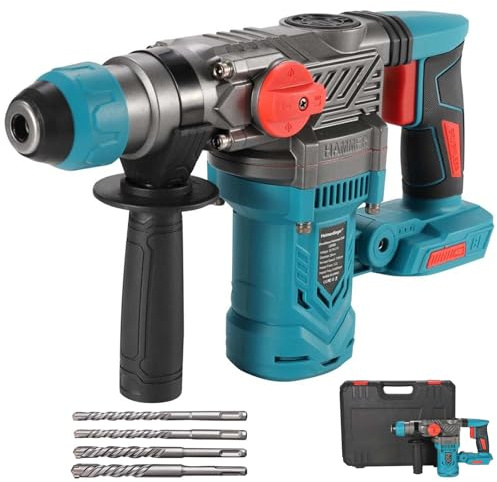 Brushless Rotary Hammer Drill for Makita 18V Battery (Tool Only) – 3.2 Joule Impact, SDS-Plus Chuck, 2 Modes (Drill/Hammer), Cordless Concrete Drill