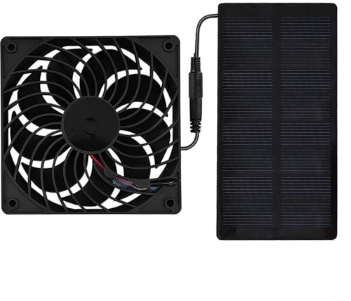 Solar Exhaust Fan 2W 4V Solarbetriebener Ventilator Lüftungsventilator Für Gewächshaus RV Haustierhaus Hühnerstall Ohne Batterie Umweltfreundliche Für Energieversorgung