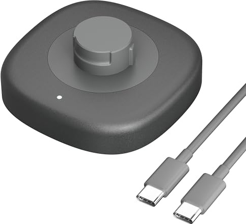 Smart Ring Ladegerät Kompatibel mit O-ra Ring 4, Schnellladestation und Typ-C-Kabel, Kleines Tragbares Reise-Ladegerät (Größe 10)