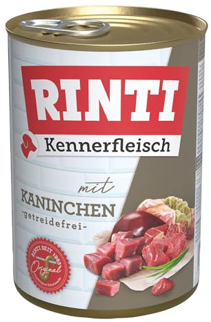 Rinti Dose Kennerfleisch Kaninchen 12er Pack (400g)