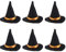 6pcs Halloween Mini Witch Hats Wine Bottle Topper Decorations Ornaments Halloween Party Favors