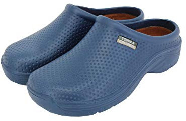 Superweiche Clogs für Herren und Damen, leicht, mit gepolsterter Innensohle, navy, 39 EU