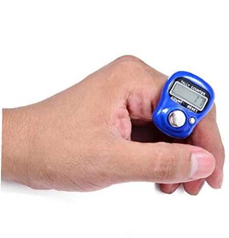 Lankater Zähler 1pc Mini Finger, 5-digital-led Elektronische Finger-clicker, Hand Ring Klicken Sie Rundenzähler, Für Nähen Stricken Weben Werkzeug