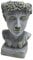 Dehner Dekofigur Apollo zum Bepflanzen, ca. 40.5 x 24 x 23.5 cm, Magnesia, grau/hellgrün