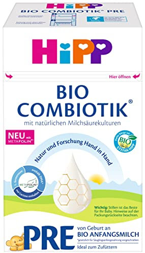 HiPP Bio Milchnahrung, Pre Bio Combiotik, Anfangsmilch, 600g