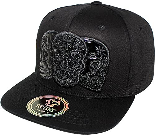 4350 DISTRICT Verstellbare Snapback-Kappe für Herren, Baumwolle, Größe 9 (N21SKL17 Schwarz), Schwarz