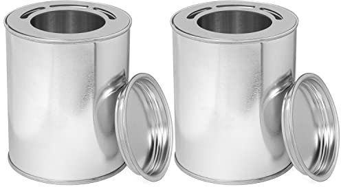 Moritz 2x Blechdose Ethanol 500 ml + Sparplatte Bioethanol Brenngel Dose Tischkamin Tischfeuer Kamin