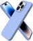 ORNARTO Compatible with iPhone 14 Pro Case 6.1, Slim Liquid Silicone 3 Layers Full Covered Soft Gel Rubber Case Cover 6.1 inch-Light Blue