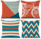 ASDCXZ Orange Kissenbezug 40x40 cm 4er Set, Nordeuropa Modern Mode Beige Blau Sofa Dekokissen Kissenbezüge Kissenhülle Waschbar Polyester Flachs Textil Outdoor Polster Kopfkissenbezug Kissen Bezug