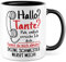 Tasse Tante Geschenk, Hallo Tante deine Schwester nervt mich Geschenkidee Tante Kaffee-Becher Kaffeetasse Tasse mit Spruch lustig Familie Mama Papa Humor nerven (Tante/Schwester)