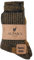 Aytuğ Çorap Damen und Herren Alpaka Socken, 1 Paar Alpakawolle Socken - Wollsocken herren 43-46 Grau und Orange