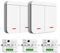 ARCELI Interruptor inalámbrico, interruptor de seguridad del transmisor de RF y controlador de receptor - 2200 W/10 A Interruptor de luz inteligente, interior 30-50 M, transmisor de radio 433 Mhz