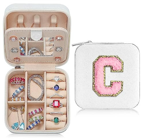 TINGN Reiseutensilien für Damen, Schmuckkästchen, Reiseaccessoires für Teenager Mädchen, Ttrendige Sachen | Halsketten Organizer, Ohrringe Organizer, Ring Organizer | Reise Must Have Schmuck Organizer