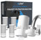 ALTHY T1 Filtro de Agua Para Grifo,Sistema de Filtración de Fibra de Carbón Activado de 400 Galones,sin BPA, Elimina el Cloro,los Metales Pesados y el Mal Sabor (4 Filtro Incluido)