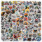 100 Stück Motorrad Aufkleber, Coole Motorrad Sticker für Wasserflaschen Handyhülle Tourgepäck Helm Kofferraum Auto, Wasserfeste Vinyl Sticker Set für Teenager Männer Erwachsene