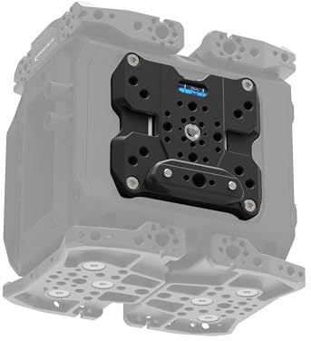 KONDOR BLUE | Side Level Plate Compatible with Blackmagic Pyxis | Modular cage System, dual cold shoes, removable safety-pin NATO, & Built for Adaptability on The go | Raven Black