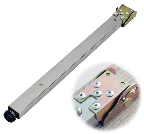 Pieds Table de Meubles en Acier Inoxydable 30-150 cm Pieds Bureau de Bar TéLescopiques Pliables, Pieds de Table à Manger Relevables Push-Pull, Pied de Support RéGlable avec Vis(100cm=39.3in)