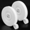 HJZHII 2PCS 1.2cm x 5m Double-Sided Hook and Loop Straps, Self-Gripping Straps Heavy Duty Hook and Loop Strips Reusable Quick Wrap Cable Straps Wrap Fasteners for Home Office Work(White)
