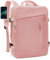 BAGROUPS Zaino da Viaggio Aereo 40X30X15 British Airways Air France 20L Bagaglio a Mano Zainetto Porta PC 15,6 Pollici Caricatore USB Borsa da Viaggio Impermeabile Casual Adatto Uomo Donna Rosa