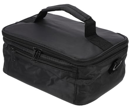 EXHUMKY 1pc Portable Car Heating Lunch Package Insulated Food Heating Bag with Cross Body Strap Heat Preservation for Outdoor Travel