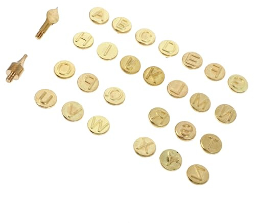 SHERCHPRY Set 26 Punte Bruciatore in Rame per Incisione e Personalizzazione su Carta e Pelle, Strumenti Creativi per Saldatura e Lavori di Marchiatura