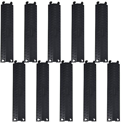 10x 12,000KG (12 Ton) Drive Over Cable Road Floor/Ground Cover Protector – Heavy Duty Outdoor Event Trunking Conduit/Ducting Safety Bridge Tube – Cars, Trucks, Warehouses, Festivals & Factories