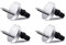 Toilet Seat Hinges Fixings Quick Release Top Fix 2 Pairs Blind Hole Fittings Expanding Rubber Screws with 50mm Base 4pcs
