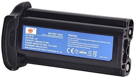 DSTE battery 2300 mAh NP-E3 battery compatible with Canon EOS 1D, EOS 1D MarkII, EOS 1D MarkII N, EOS 1DS, EOS 1DS MarkII