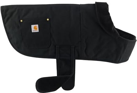 Carhartt, Herren, Firm Duck Insulated Dog Chore Coat, Schwarz, L