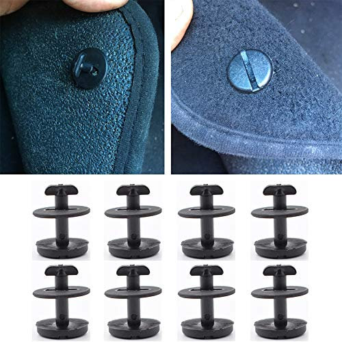 XUKEY Lot de 8 clips de fixation pour tapis de sol pour voiture E46 E31 E38 E34 E32 E39 X3X5MINI rivets antidérapants