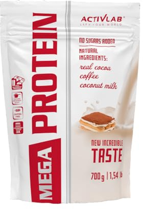 Activlab Protein Pulver - Whey Protein Molkenprotein WPC - Kreatin Taurin - Muskelaufbau - 700 g Tiramisu MegaProtein