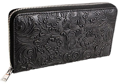 J JONES JENNIFER JONES Vintage Leder Damen Geldbörse Damenbörse Geldbeutel für Frauen Portemonnaie Echtleder Portmonee
