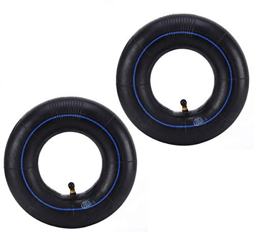 RUHUO 2 Jeux de Chambres à air 4.10/3.50-4 pneus Remplacement pour Diables, Chariots, brouettes, tondeuses à Gazon, remorques et Autres Tubes pour Roue 4.10 3.50-4/410 / 350-4