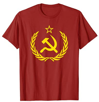 Falce e Martello CCCP URSS Unione Sovietica Rossa Maglietta