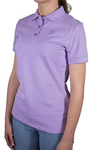 Poloshirt Damen Slim fit Kurzarm, Bio Baumwolle Polo-Shirt Damen Flieder Purple Rose, nachhaltige Kleidung Damen Made in EU, Farbe/Color:violett, Shirts Größe/Size:L