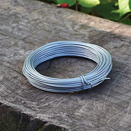 Garden Mile - Filo galvanizzato da giardino, 1,2 mm x 20 m, per recinzione, giardinaggio, supporto per la riparazione di interni, esterni, resistente, resistente alle intemperie