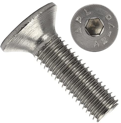 OPIOL QUALITY® Senkkopfschrauben DIN 7991 mit Innensechskant M12x30 aus Edelstahl A2 V2A (1 Stück) Vollgewinde Schrauben Inbusschraube Senkkopfschrauben