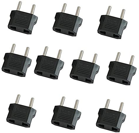 HeyNana - 10 Adaptadores Conversor Enchufe USA Americano Chino A EU Europeo Español…